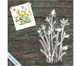 Bunch of Delicate Flowers Metal Cutting Die for Card Making | Scrapbooking | Journals | Paper Crafts | Stencil | Stamps
