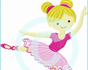 Embroidery file Lisa Ballerina filling 13x18 (5x7") embroidery pattern embroidery pattern