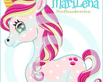 Stickdatei Einhorn Splash Appli 13x18 (5x7") Unicorn  embroidery pattern  Stickmuster Stickmotiv