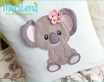 Embroidery file 3D Koala Appli ITH 13x18 embroidery pattern embroidery pattern koala 3D appliqué