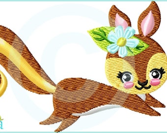 Embroidery file squirrel lint 1 fill 10x10 (4x4") embroidery pattern embroidery pattern squirrel