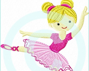 Stickdatei Lisa Ballerina Füll 10x10 (4x4") Stickmuster Stickmotiv embroidery pattern  ballet girl