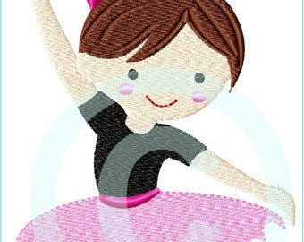 Stickdatei  Nina Ballerina Füll 13x18 (5x7") Stickmuster Stickmotiv embroidery pattern  ballet girl