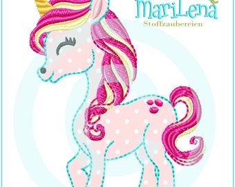 Embroidery file Unicorn Splash Appli 10x10 (4x4") Unicorn appliqué embroidery pattern Embroidery pattern Embroidery motif