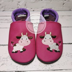 Stickdateien Set Puschen Bauernhof 2 ca. 6cm Stickmuster Stickmotiv embroidery pattern baby shoes farm animals Bild 3