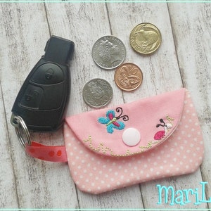 Stickdatei  Chip/Minitasche Schnecke  ITH 10x10 Stickmuster Stickmotiv embroidery pattern  bag pocket