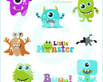 Embroidery files set monster filling 10x10 embroidery pattern embroidery motif embroidery pattern monster embroidery set