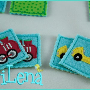 Stickdatei Set SuchMich Spiel Fuhrpark Appli 10x10 Stickmuster Stickmotiv embroidery pattern vehicles Bild 3