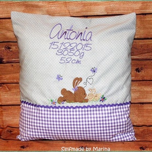 Stickdatei Mom&Me Hasen Füll 13x18 5x7 Stickmuster Stickmotiv embroidery pattern bunny butterfly flower Bild 4