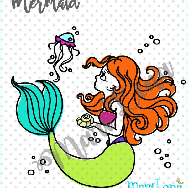 Plott Meerjungfrau Mermaid Plottermotiv Plotterdatei Nixe cut file