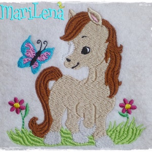 Embroidery file pony butterfly filling 10x10 4x4 embroidery pattern embroidery pattern horse embroidery pattern horse image 5