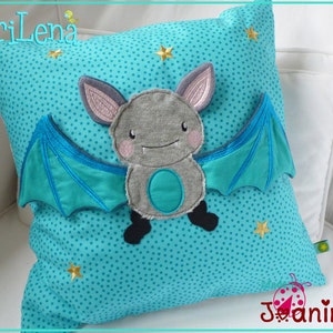 Embroidery file 3D bat Appli ITH 13x18 embroidery pattern embroidery motif embroidery pattern bat appliqué