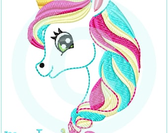 Embroidery file splash head appli 10x10 (4x4") Unicorn embroidery pattern embroidery pattern embroidery motif