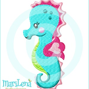 Embroidery file seahorse fill 10x10 (4x4&quot;) embroidery pattern embroidery motif embroidery pattern seahorse