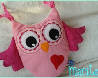 Embroidery file cuddly cushion owl ITH 20x30 embroidery pattern embroidery motif embroidery pattern cushion pillow