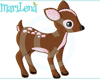 Embroidery file deer 2 fill 10x10 (4x4") embroidery pattern embroidery pattern deer fawn