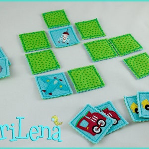 Stickdatei Set SuchMich Spiel Fuhrpark Appli 10x10 Stickmuster Stickmotiv embroidery pattern vehicles Bild 2