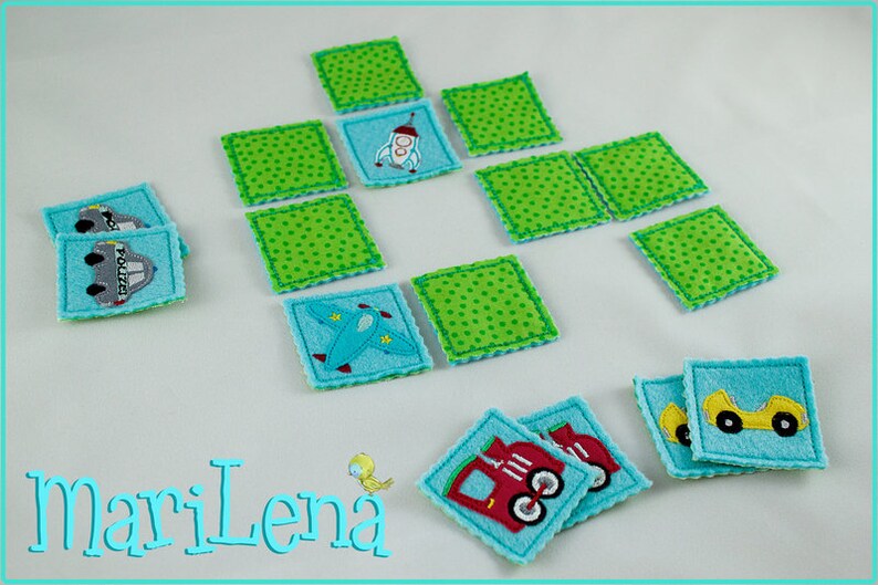 Stickdatei Set SuchMich Spiel Fuhrpark Appli 10x10 Stickmuster Stickmotiv embroidery pattern vehicles Bild 2