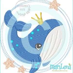 Embroidery file whale Trendy 1 fill 10x10 embroidery pattern embroidery motif fairy elf girl Fairy embroidery pattern whale