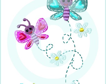 Embroidery file butterfly round fill 10x10 (4x4") embroidery pattern embroidery pattern butterfly