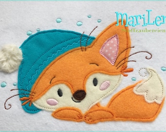 Embroidery file CoolFox Appli 13x18 (5x7") embroidery pattern embroidery pattern embroidery motif fox
