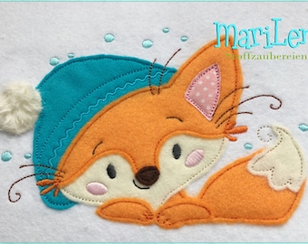 Stickdatei  CoolFox  Appli 13x18 (5x7") embroidery pattern  Stickmuster Stickmotiv Fuchs