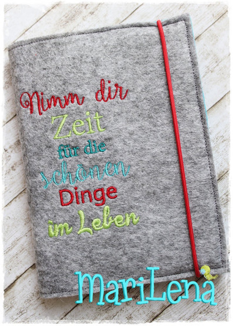 Stickdatei Spruch Nimm Dir Zeit 10x10 Stickmuster Stickmotiv embroidery pattern saying saying take time Bild 2