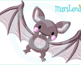 Embroidery file bat filling 10x10 (4x4") embroidery pattern embroidery pattern bat