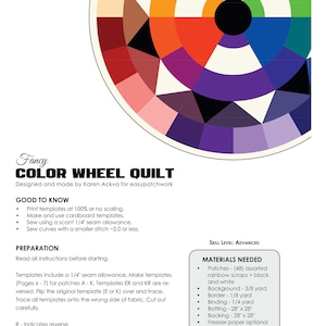 Fancy Color Wheel Quilt by easypatchwork