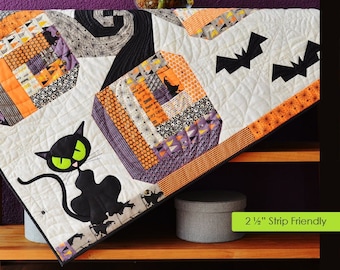 Bad Kitty in the Pumpkin Patch Table - Hardcopy Quilt Pattern by easypatchwork