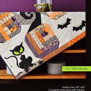 Bad Kitty in the Pumpkin Patch Table - Hardcopy Quilt Pattern by easypatchwork