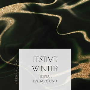 Fondo abstracto de invierno festivo, fondo degradado, fondo de Navidad, tarjeta de Navidad, papel digital, degradado de oro, invierno