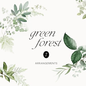 Groen gebladerte clipart-groen clipart-eucalyptus clipart-premade boeketten-aquarel groen-groen boeketten-groene bladeren