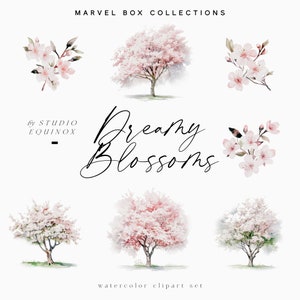 Aquarell Kirschblüte Clipart, Kirschbaum Blühen, Hase Clipart, Sakura Clipart, Frühling Clipart, Scrapbooking Clipart, Blumen Clipart