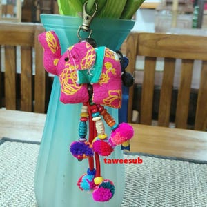 50 elephant keychains # gifts # cute animals Elephant Keychain.