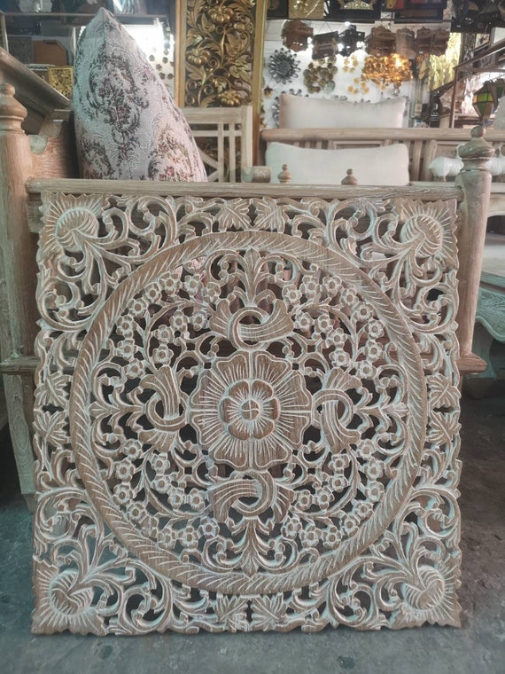 Wood Carving Wall Decoration Beautiful Art Handmade Work Etsy