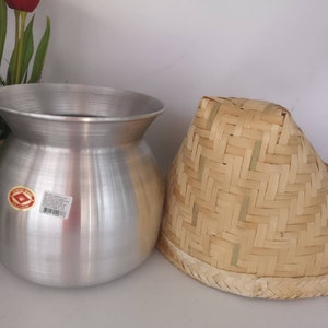 Steamed Sticky Rice Set Steamer With Steamer With Lid, 4 Pieces. - Etsy