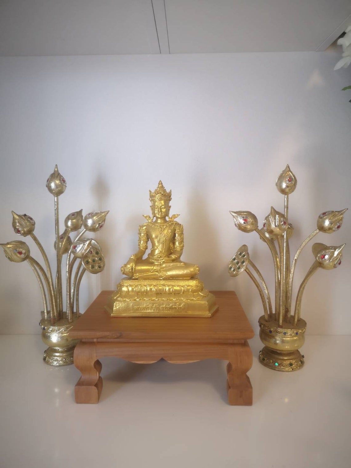 Buddha altar Lord Buddha altar shelf Mini Table Buddha Etsy