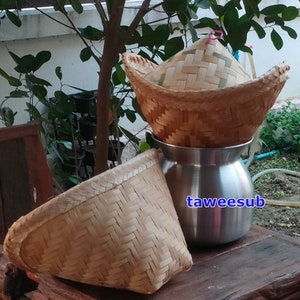 Steamed Sticky Rice Set Steamer With Steamer With Lid, 4 Pieces. - Etsy
