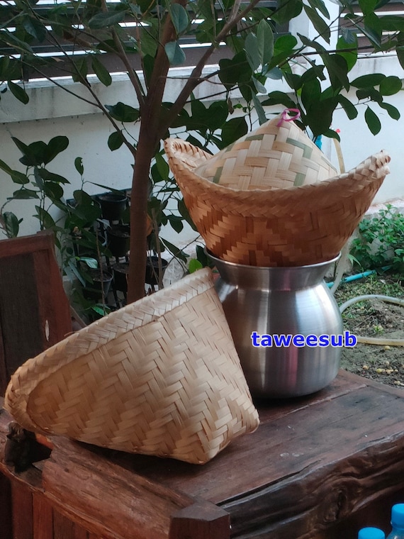 Steamed Sticky Rice Set Steamer With Steamer With Lid, 4 Pieces. 