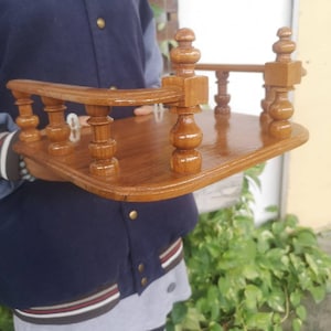 Geburtstagsgeschenk, Regal, Holz Wandhalterung Dekorative Buddha Regal an der Wand, aus echtem Teakholz, Wohndekoration.
