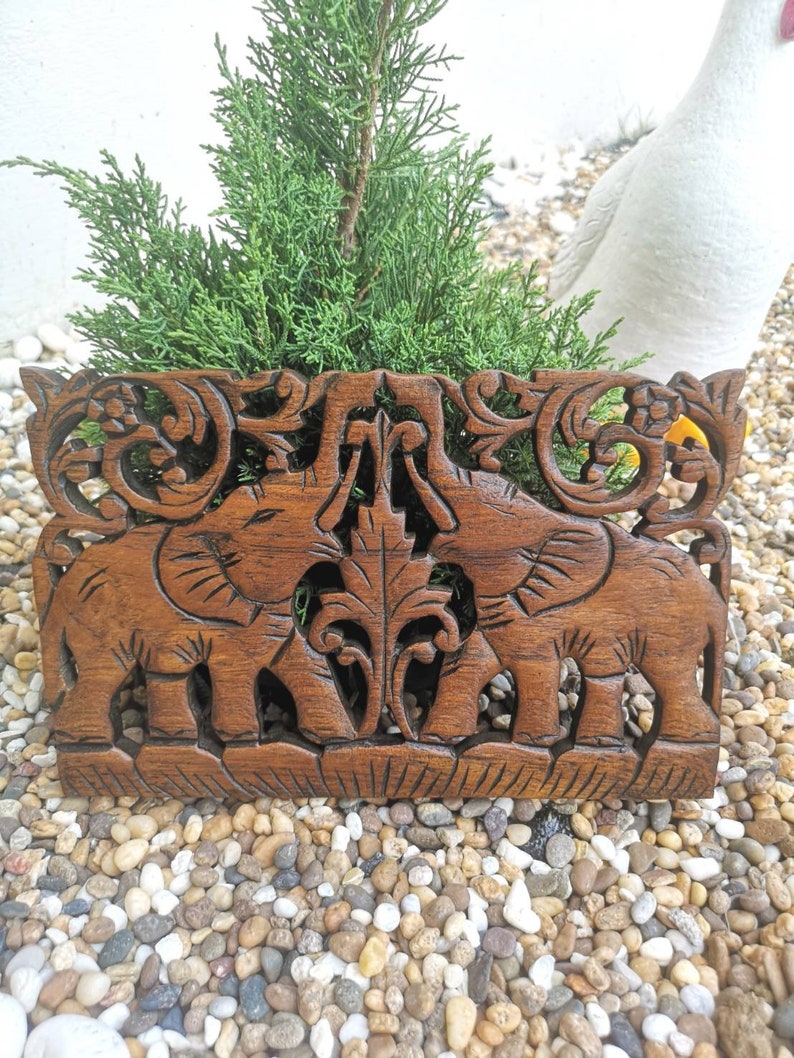 Wood Carving Wall Hanging .thai Style Wall Hanging. Wood - Etsy