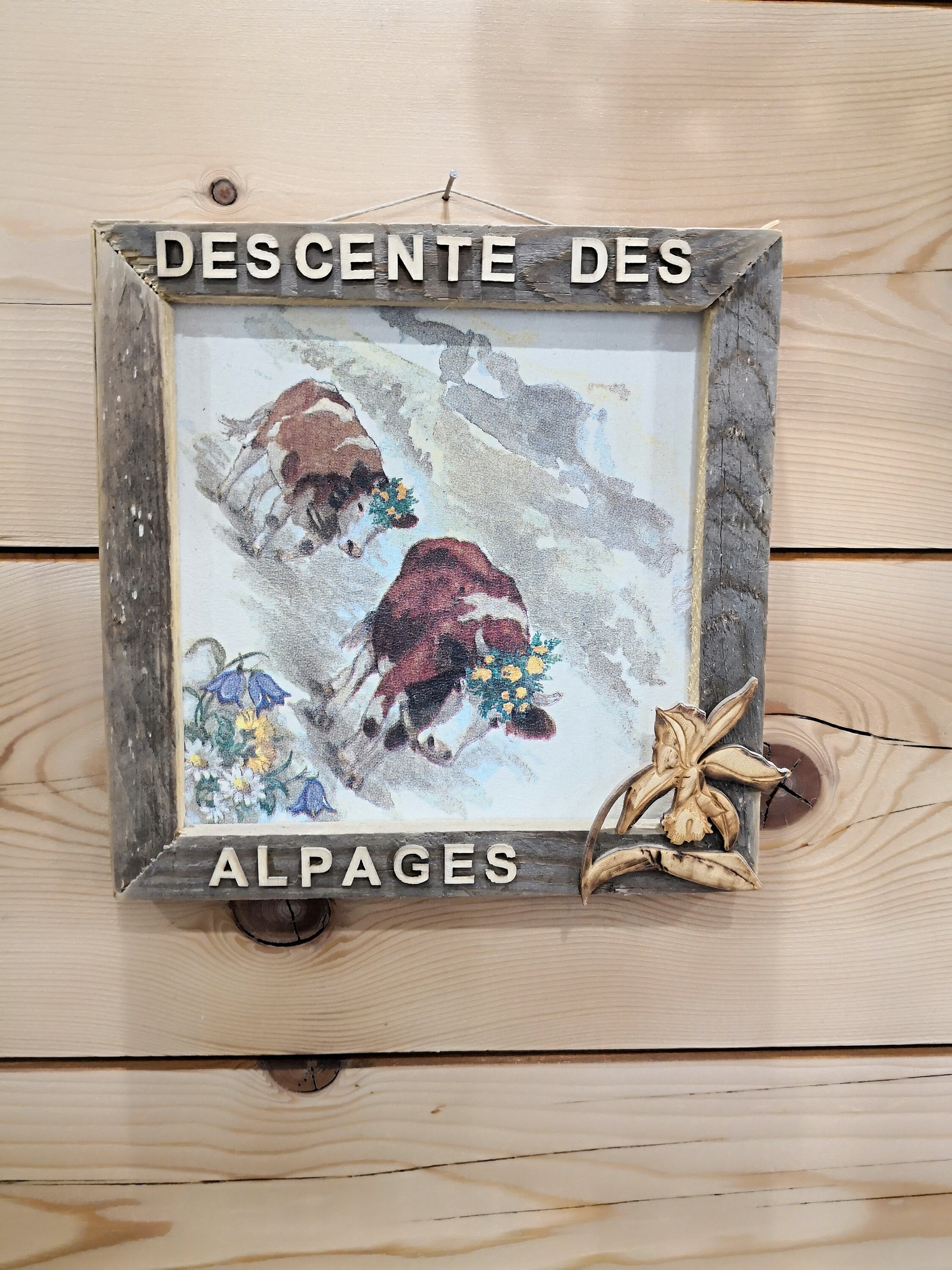 Tableau Déco Ambiance Montagne La Descente Des Alpages