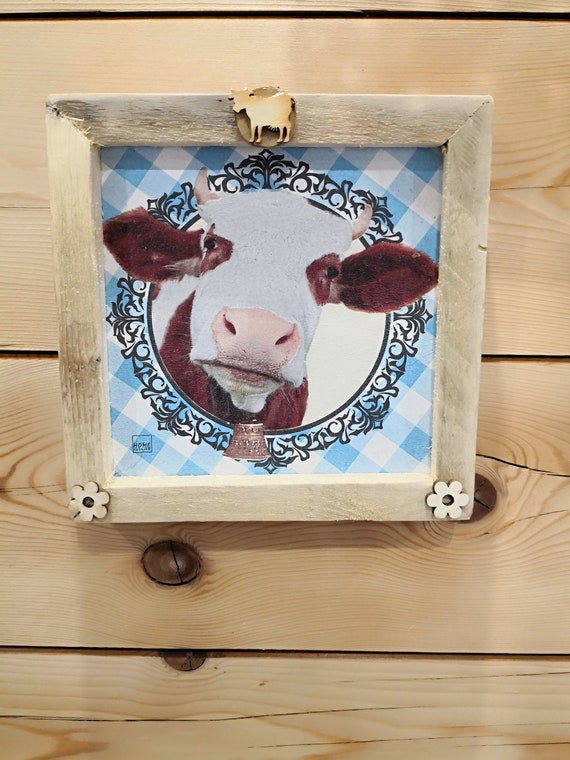 Table Mountain Country Cow Decor Decoration Cow Etsy