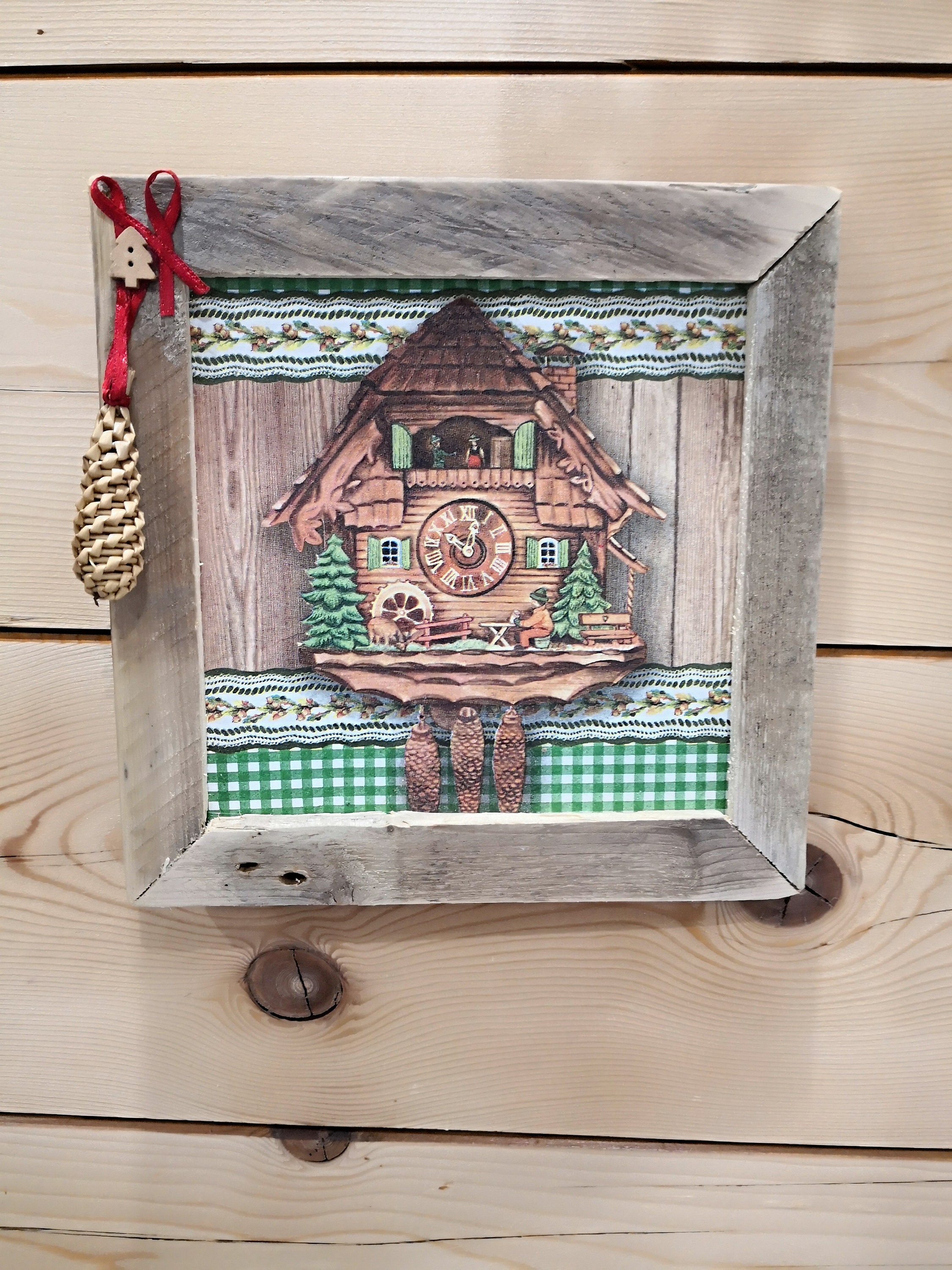 Tableau Décoration Montagne, Chalet, Les Alpes