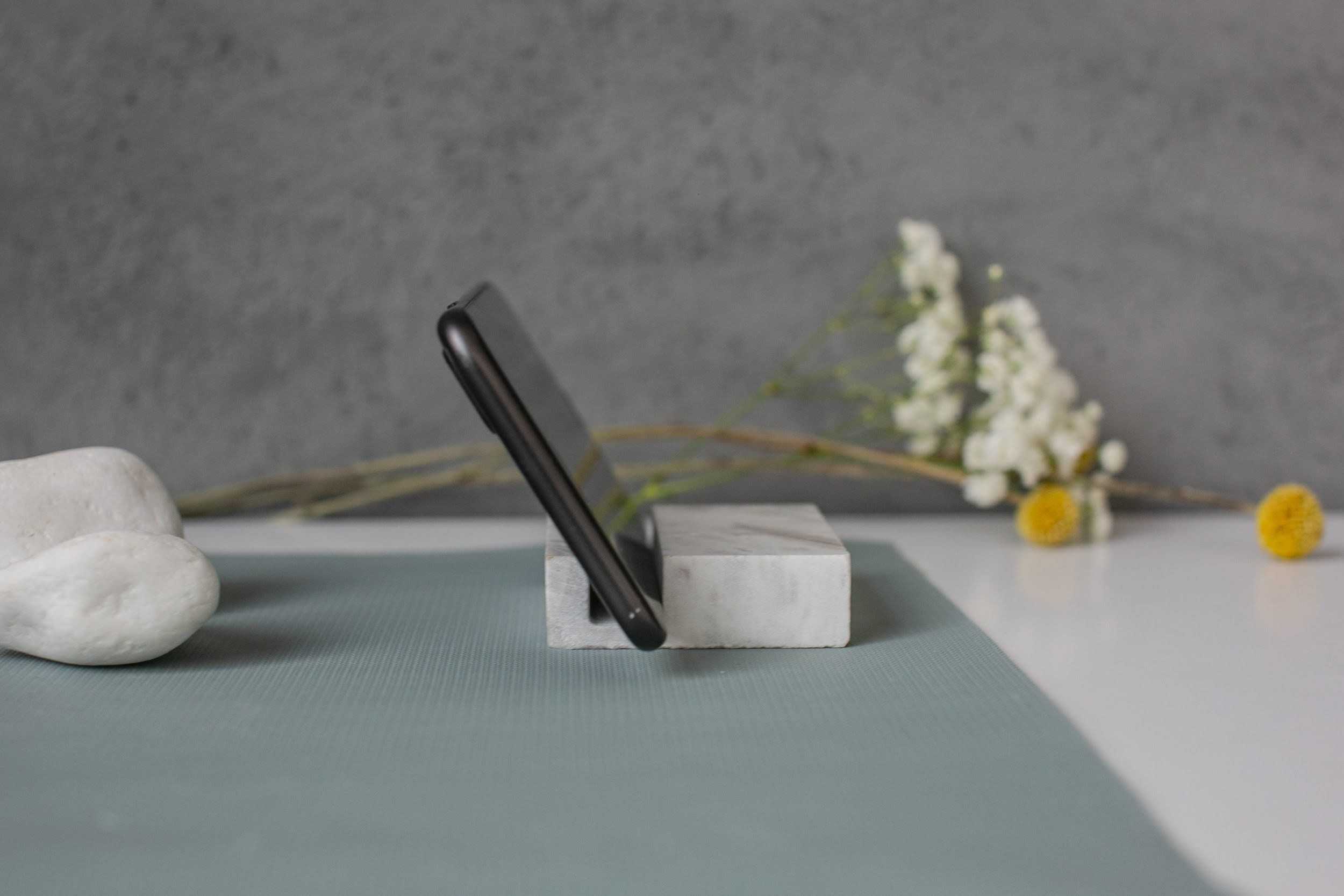 Marble Phone Stand Fits All Phone Models, iPad and iPhone Vintage