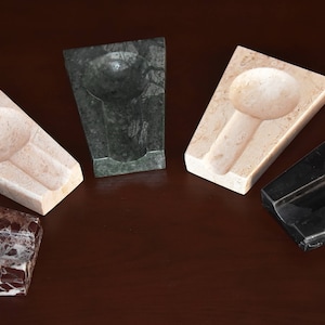 Marble Ashtray Vintage Ashtray CigarAshtray Catchall Solid Marble Ash Tray Cigarette AshtrayтSmoking Accessories Stone