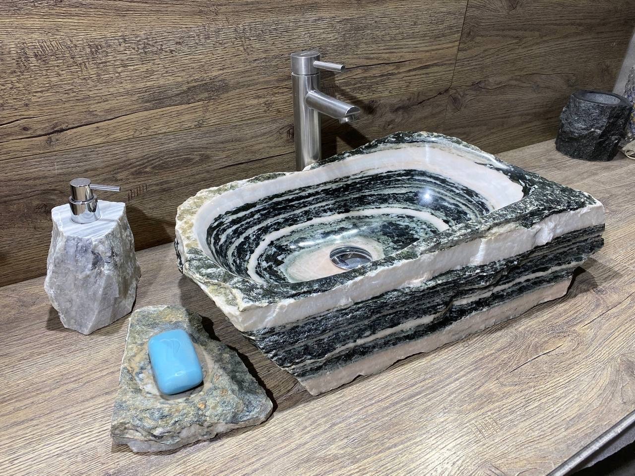 Natural Stone Sink, Vanity Sink, Bathroom Vanity Sink, Rock Sink ...