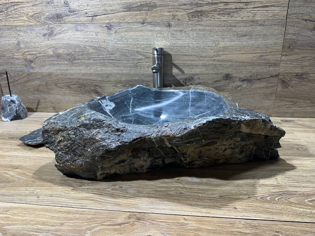 Natural Stone Sink, Vanity Sink, Bathroom Vanity Sink, Rock Sink ...