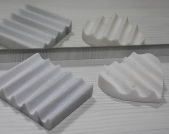 Heart Marble Soap Dish with Drain, Modern Stone Soap Holder